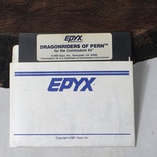Dragonriders of Pern Epyx 1983 Commodore 64 C64 5.25 Disk w Sleeve Untested picture