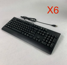 Lenovo 1PSD51P47999 Wired USB AI Desktop Keyboard Black - Untested - Lot of 6 picture
