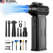 Compressed Air Duster 130000RPM Electric Blower 8000mAh Cordless Keyboard PC New picture