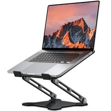 LOXP Adjustable Laptop Stand for Desk, Portable Airflow Laptop Riser Holder picture