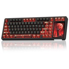 Aula L99 Wireless Mechanical Gaming Creamy Keyboard with Smart Touch Screen picture