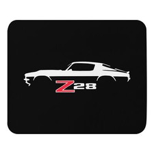 1970 1971 Chevy Camaro Z28 Emblem Silhouette Muscle Car Classic Cars Mouse pad picture