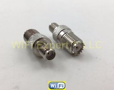 1 x SMA Female Plug to Mini-UHF Female Jack RF Coax Adapter Connector Converter picture