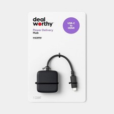 USB-C 2-in-1 with 1-4K HDMI 1-USB-C and Power Delivery - dealworthy picture