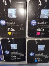 GENUINE SET 4 HP TONERS CF410A CF411A CF412A CF413A LaserJet PRO M452 M477 410A picture