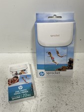 HP Sprocket 100 Portable 2”x3” White Photo Printer + 20 Extra Photo Paper picture