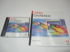 Sealed Adobe LiveMotion User Guide and Disc with serial # picture
