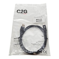C2G Legrand USB-C to USB-A 3.0 Cable 3ft Black M/M #28831 Fast Charge Data - New picture