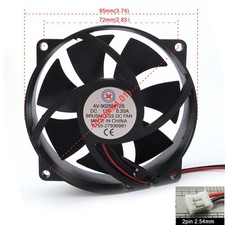 1pc 12V 92mm 9025 Round CPU DC Fan 72mm center hole distance picture