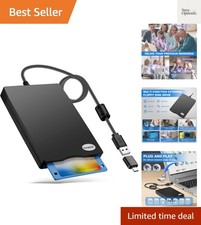 Compact 1.44MB External USB Floppy Disk Drive for Windows - Easy File Retrieval picture