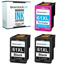 3PK 61 XL 61XL Cartridges for HP DeskJet 2542, HP ENVY 5530, HP OfficeJet 4632 picture