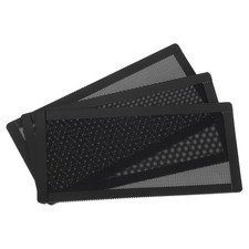 3PCS PC Dust Filter 200x100mm Magnetic Frame PVC Computer Cooler Mesh Black picture