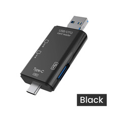 6 in 1 Card Reader OTG Type C Micro TF Card Reader Flash Drive Smart Memory Card picture