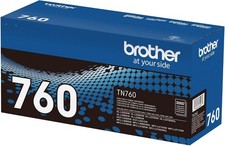 NEW Brother Genuine Original  TN760 High Yield Black Toner Cartridge 3000 Pages picture