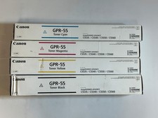 4 Genuine Canon Image Runner C5535,C5540,C5550,C5560 GPR55, GPR-55 CMYK Toners picture