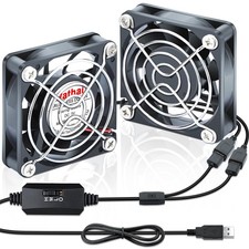 2Pack 60mm USB Fan 5V Brushless Computer Cooling Fan with 3 Speed picture