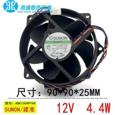 SUNON KDE1209PTVX 9025 DC12V 4.4W 9CM 4-Wire PWM Speed Control Cooling Fan picture