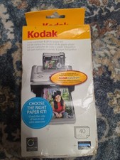 Kodak PH-40 Color Cartridge & Photo Paper Kit 40 4x6 Open Box Use picture