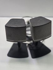 Bose Companion 3 Series II Satellite Speakers Pair w/ Stands RCA Plugs Untested picture