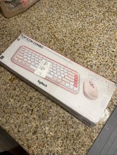 LOGITECH POP ICON COMBO WIRELESS BLUETOOTH KEYBOARD IN COLOR PINK NE (F40044159) picture