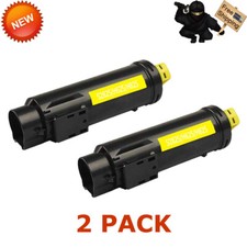 2PK S2825 2825 Yellow Toner Cartridge For Dell H825 S2825cdn H625 H625cd H825cdw picture