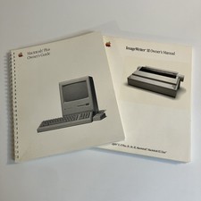Macintosh Plus Owners Guide 030-3294-A & ImageWriter II Owners Manual 030-2002-D picture
