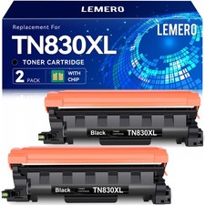 2-Pack TN830XL Black Toner Cartridge for Brother DCP HL MFC Printers picture