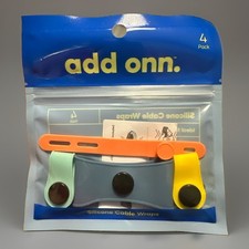 add onn Silicone Cable Wraps (pack of 4) picture
