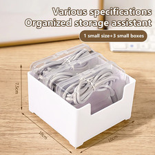 1Set Cable Storage Box Multifunctional Desk Organizer Bag Wire Charging Manageme picture