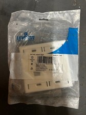 LEVITON QUICKPORT DUAL GANG WALLPLATE 4 PORT # 42080-4WP picture