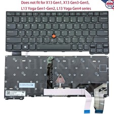 New US Backlit keyboard for Lenovo Thinkpad X13 Gen 2 Type 20WK 20XH 20XH 20XJ picture