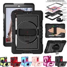 Fr iPad 5/6/7/8/9/10/11th Mini Air Pro 11 Shockproof Rugged Stand Case Cover  picture