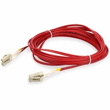 AddOn ADDLCLC5M5OM4RD 5m LC-LC Red OM4 Duplex Fiber Cable picture