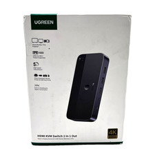 Ugreen High Speed Transmission HDMI KVM Switch 2 in 1 Out - Black  picture
