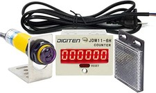 0-999999 Digital LED Counter +PhotoElectric Switch Sensor +Reflector Automati... picture