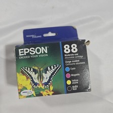 Epson Genuine 88 DURABrite Ultra Black Color Cartridges T088120BCS Sealed New  picture
