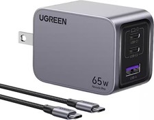 UGREEN - Nexoede Pro 65W USB-C Charger Set, PPS 3-Port Compact Foldable GaN C... picture