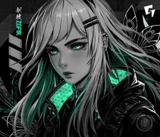 GLSSWRKS Zofia Glass Mouse Pad (limited edition) Anime Art Numbered In Stock picture
