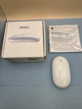 Apple Wireless Mighty Mouse Bluetooth White Model A1197 MB111LL/A Mac Accessory picture