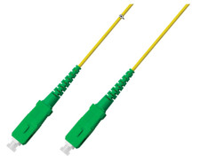 Lot of 10 Fiber Optic Jumper SC/APC to SC/APC Single Mode OS2 1FT Corning Glass picture