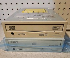 Vintage Internal CD-ROM Drive Lot - Funai E2750UA 4X Quad Speed & Sony 5.25