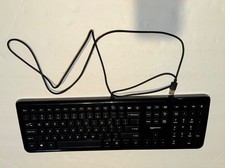 Amazon Basics Matte Black Wired Keyboard picture