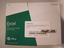 Microsoft Excel 2013 Product Key Card Full Retail Version for 2 PCs =NEW BOX= picture