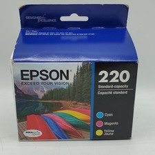 Epson Genuine T220520 Ink Cartridge 220 Color C Y M 11 2023  picture