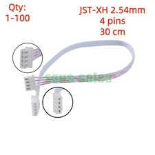 lot 4-pin 2.54mm JST-XH same-orientation female-to-female ribbon cable 30 cm picture