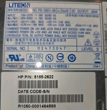 HP Compaq Presario SR5000 Desktop PS-5251-08 250W Power Supply- 5188-2622 picture