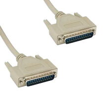 3-50ft DB25 25 Pin Serial Printer Cable Cord 28 AWG Male M/M RS232 Port PC Modem picture