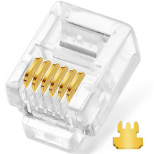 20Pack Telephone Modular Plug RJ11/RJ12 6P6C Connector picture
