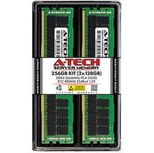 A-Tech 256GB 2x 128GB 2S4Rx4 8Rx4 PC4-21300 2666 ECC REG RDIMM Server Memory RAM picture