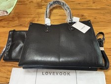 LOVEVOOK Laptop Tote Bag Black USB Port Large Work Office Teacher NWT picture
